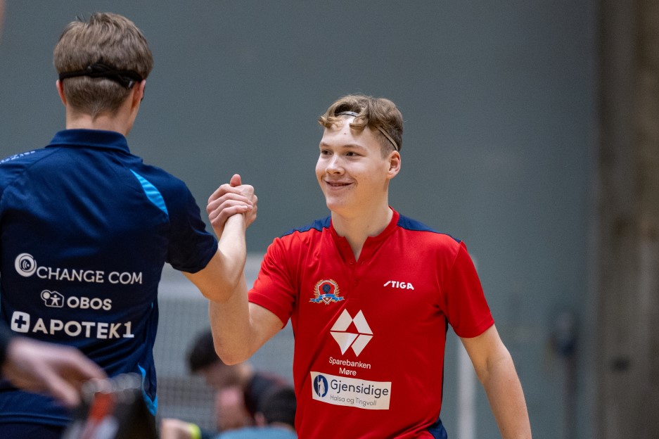 Martin Frøseth og Sebastian Flaaten vant herrer junior double. Foto: Brage Titlestad, NBTF
