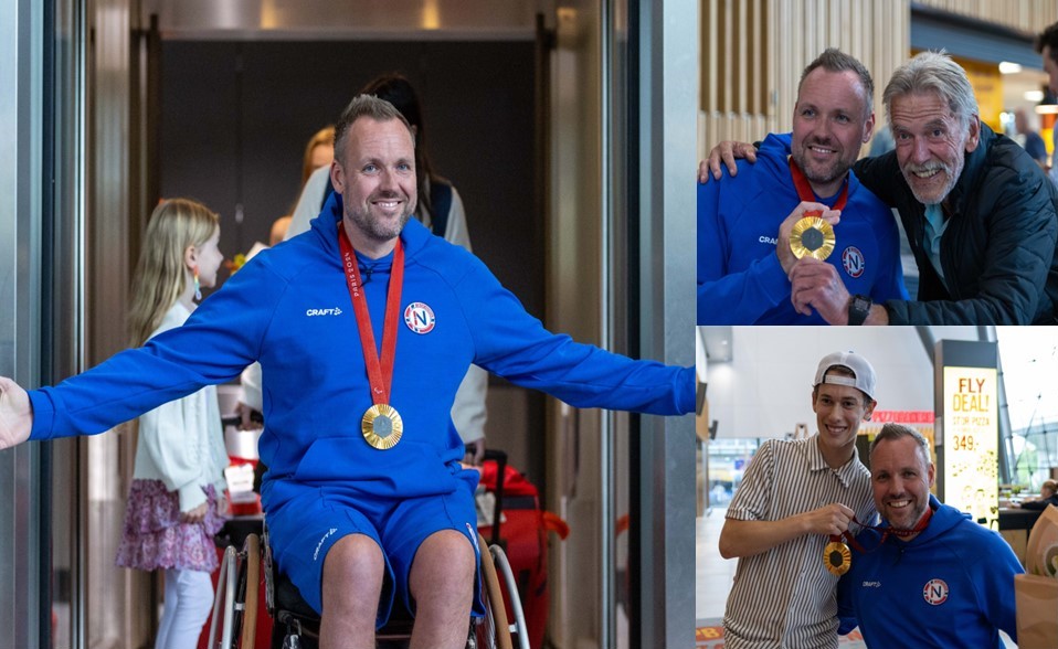 Tommy Urhaug møtt med sang og jubel på Flesland