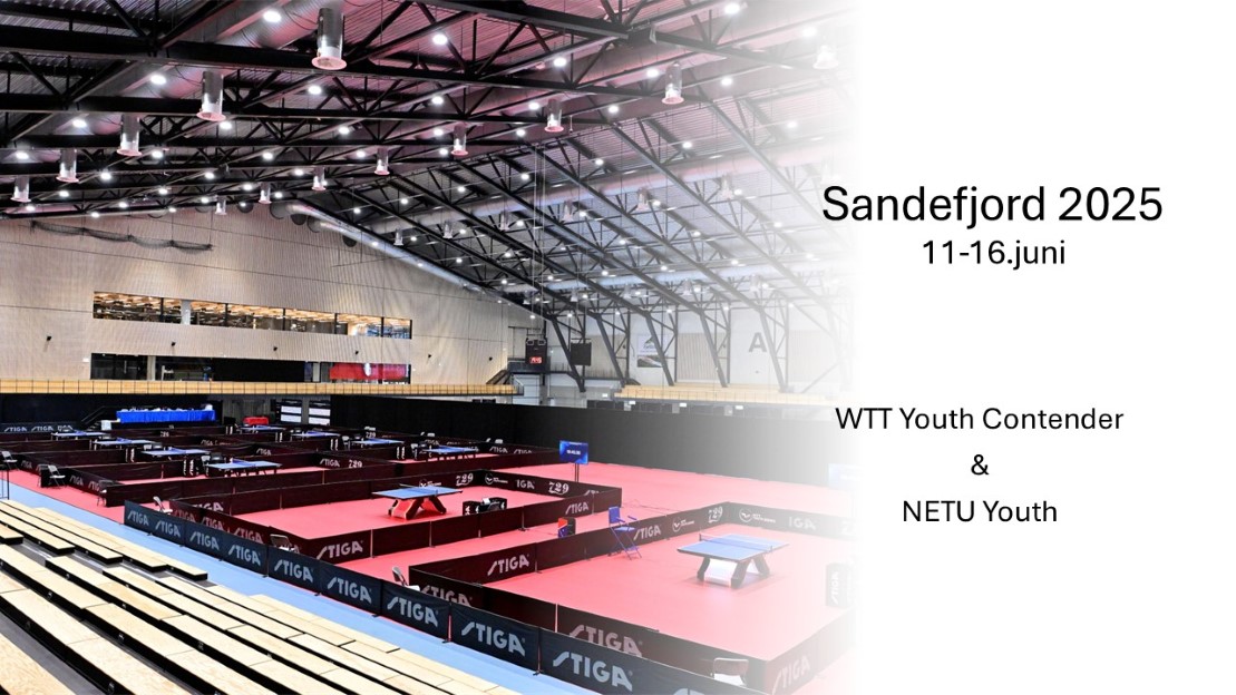 Internasjonal bordtennis i Sandefjord neste uke!
