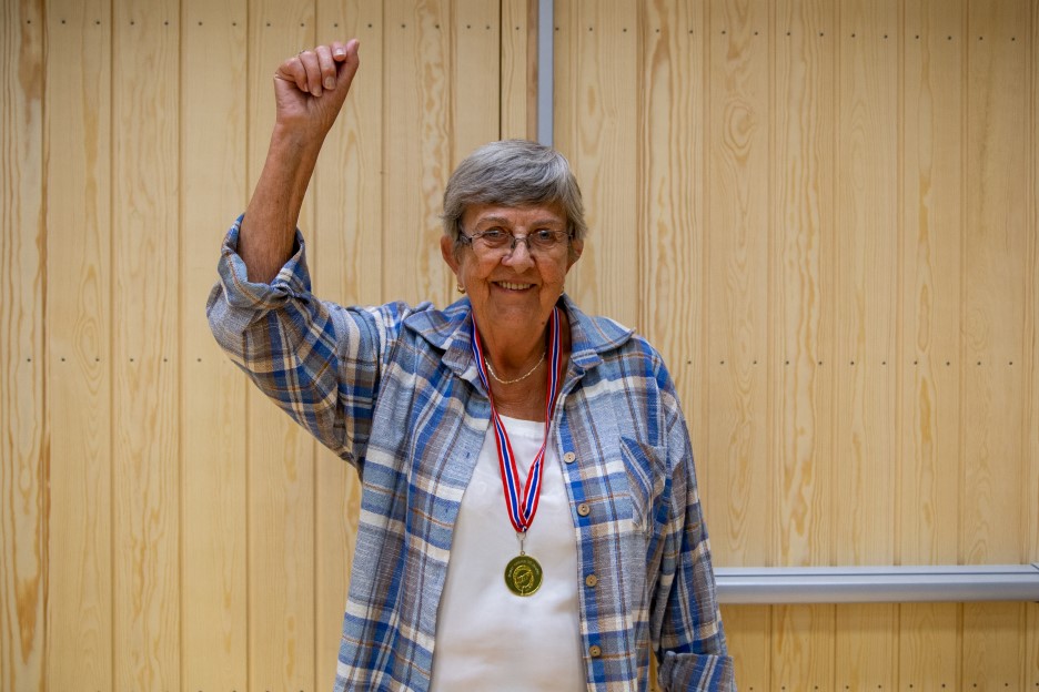 Karin Stokke Norgesmester i Veteran Damer 65 single