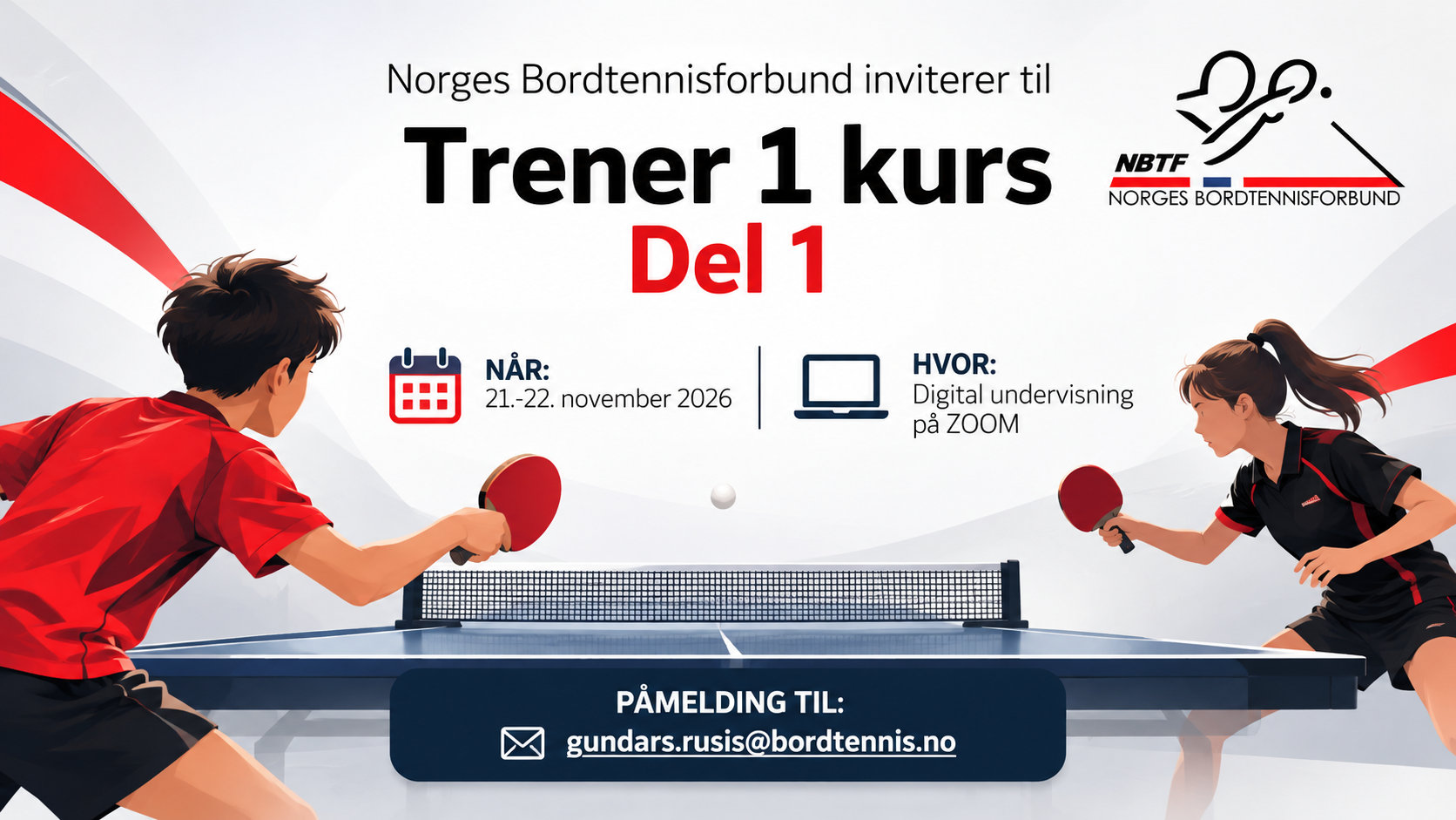 Invitasjon til Trener 1-kurs – del 1