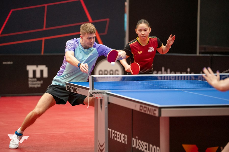 Borgar klar for semifinale i mix double i WTT Feeder Düsseldorf