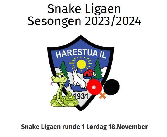 invitasjon til Snake ligaen 2023/2024