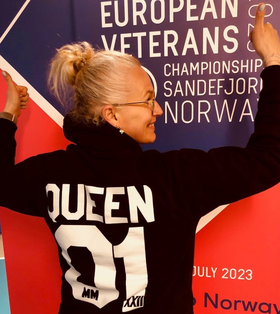 NM-gull nummer tre til NM-dronningen Aida Pezer fra B-72 i Damer single 40. Foto: NBTF