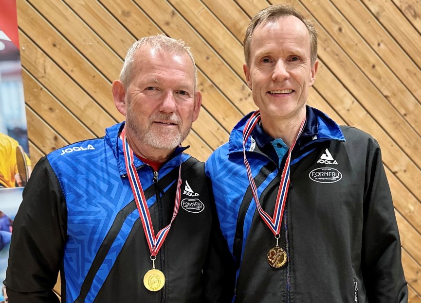 NM-gull til Dag Tvervaag og Oscar Søndberg i Herrer Double 60