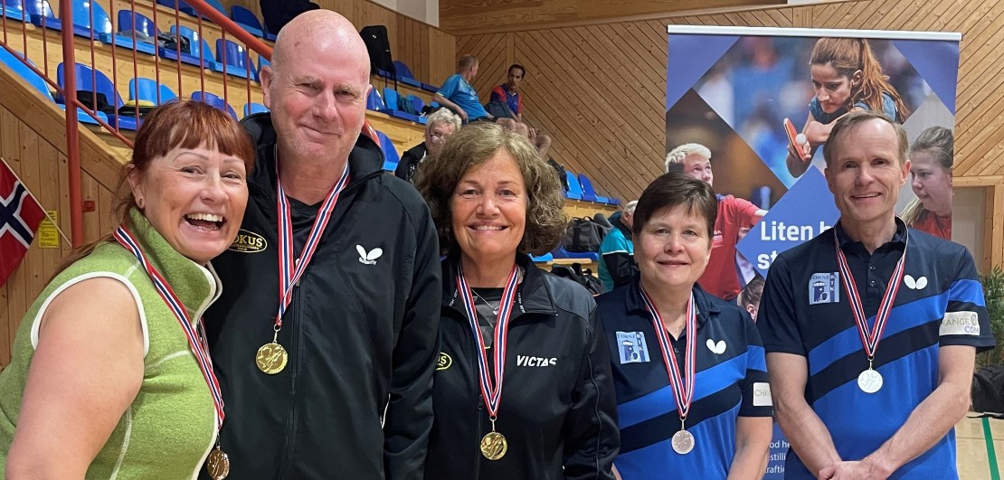 NM-gull til Grete V. Folkeson og Svein Folkeson i Mixed Double 60