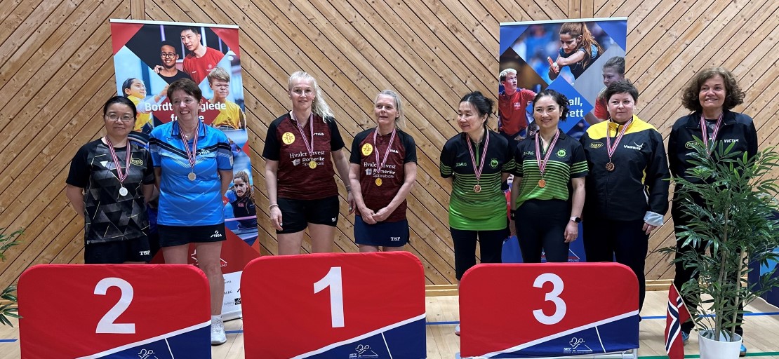 NM-gull til Jeanette Haugen og Aida Pezer i Damer Double 50