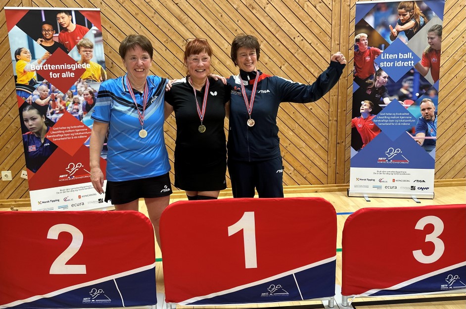 NM-gull til Mette Knudsen i Damer single 60