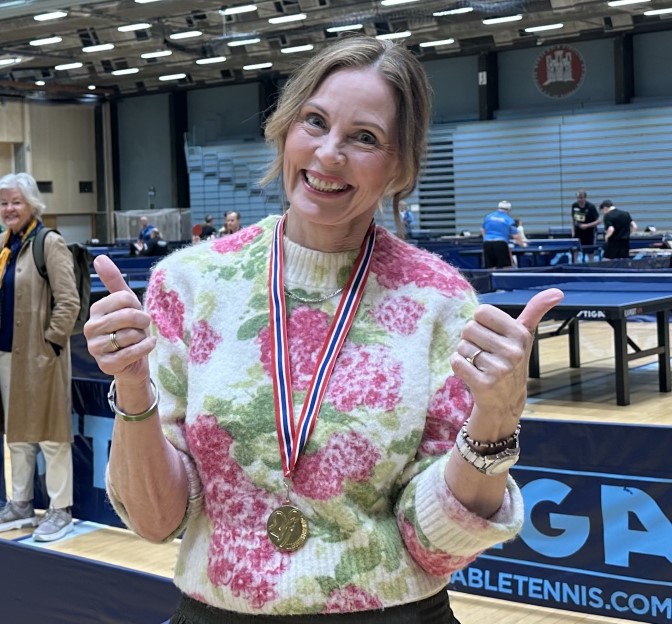 Anne Schierning fra Fokus tok NM-gull i damer single 70