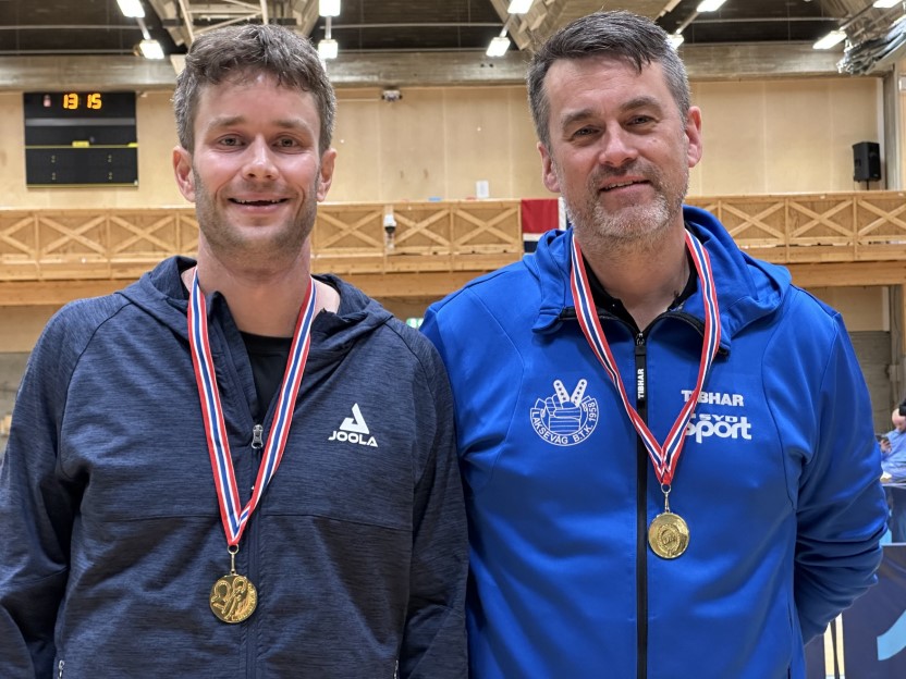Christian Ibenfeldt og Magnus Vikstrøm tok gull i double herrer 35