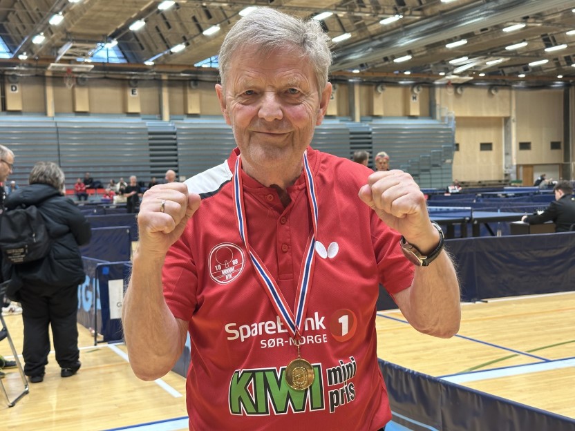 Erik Lobben tok NM-gull i herrer single 75