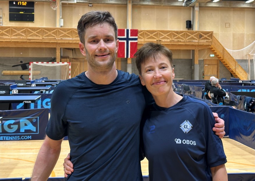 Magnus Vikstrøm og Laura Krumina norgesmestre i mixdouble 35