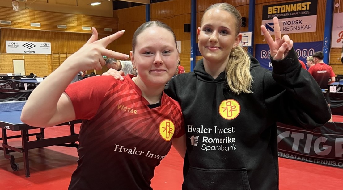 Emma Kjølsø og Malene Karlsrud norgesmestere i jenter double