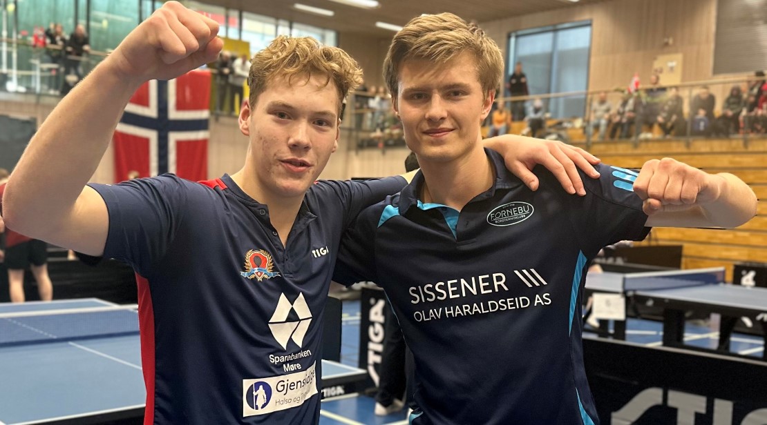 Sebastian Flaaten og Martin Frøseth norgesmestere i herrer junior double.